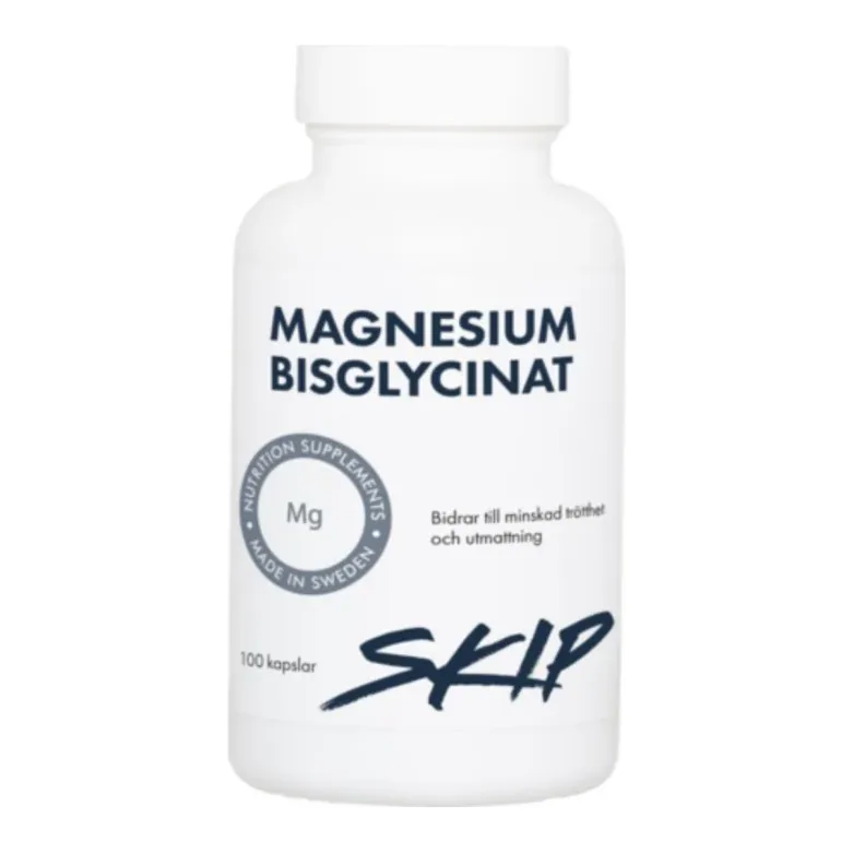 Skip Magnesiumbisglycinat 100 kapslar